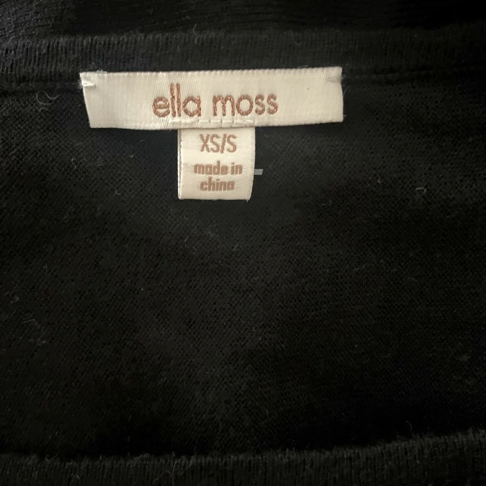 Ella‎ Moss Black Whimsigoth Poncho with Fringe